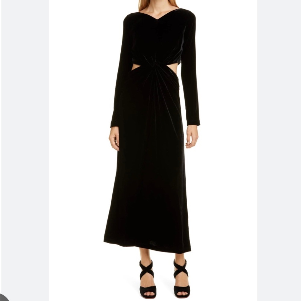 Rachel Comey Mast Dress - 6 EUC - Black Velvet perfect for Holiday & New Years